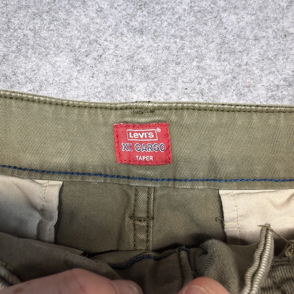 Levi's XX Cargo Taper 32x30 (Fits 34x28) Olive Green Cargo Pants Baggy